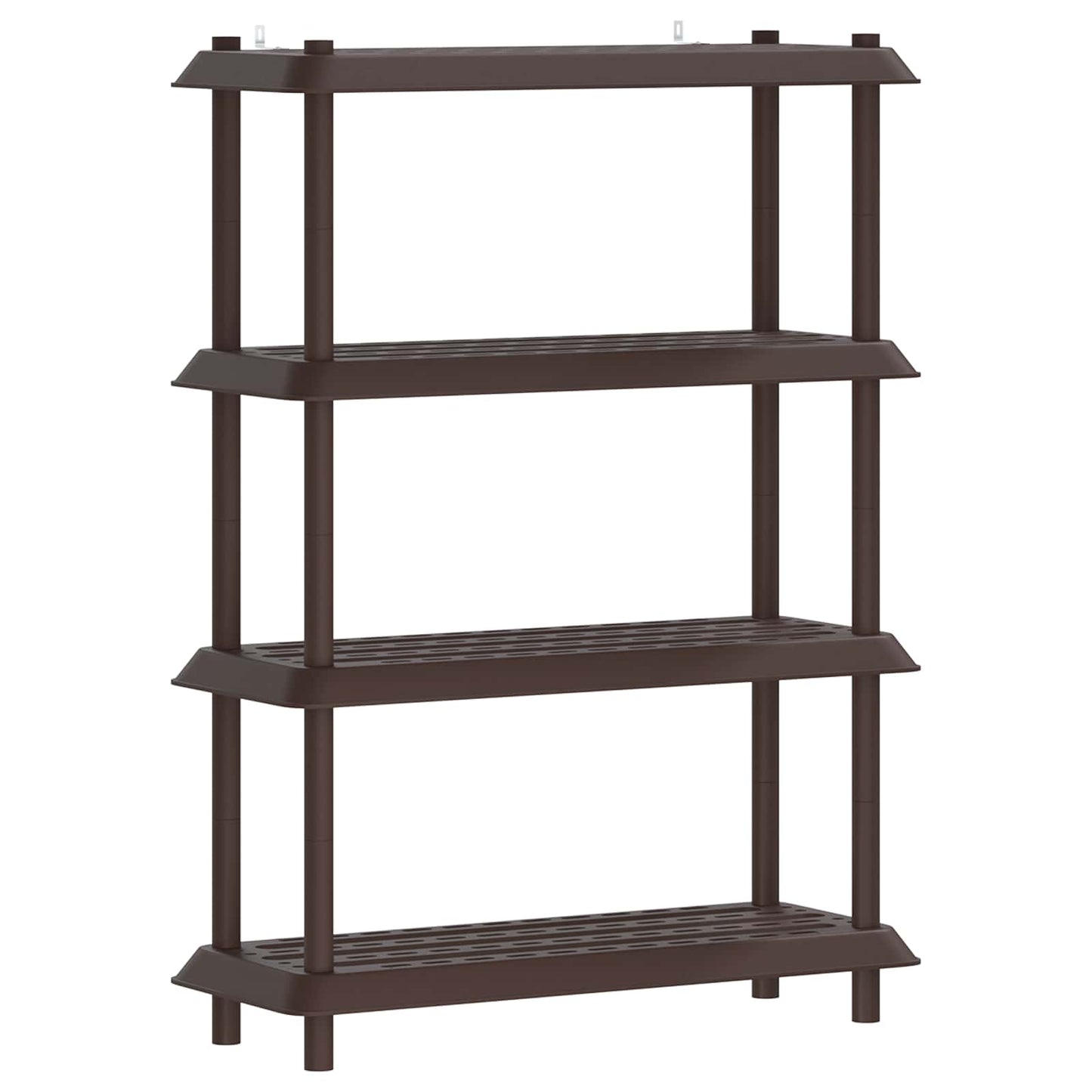 Hyllesystem 4 nivåer 100 x 40 x 136,5 cm PP Brun