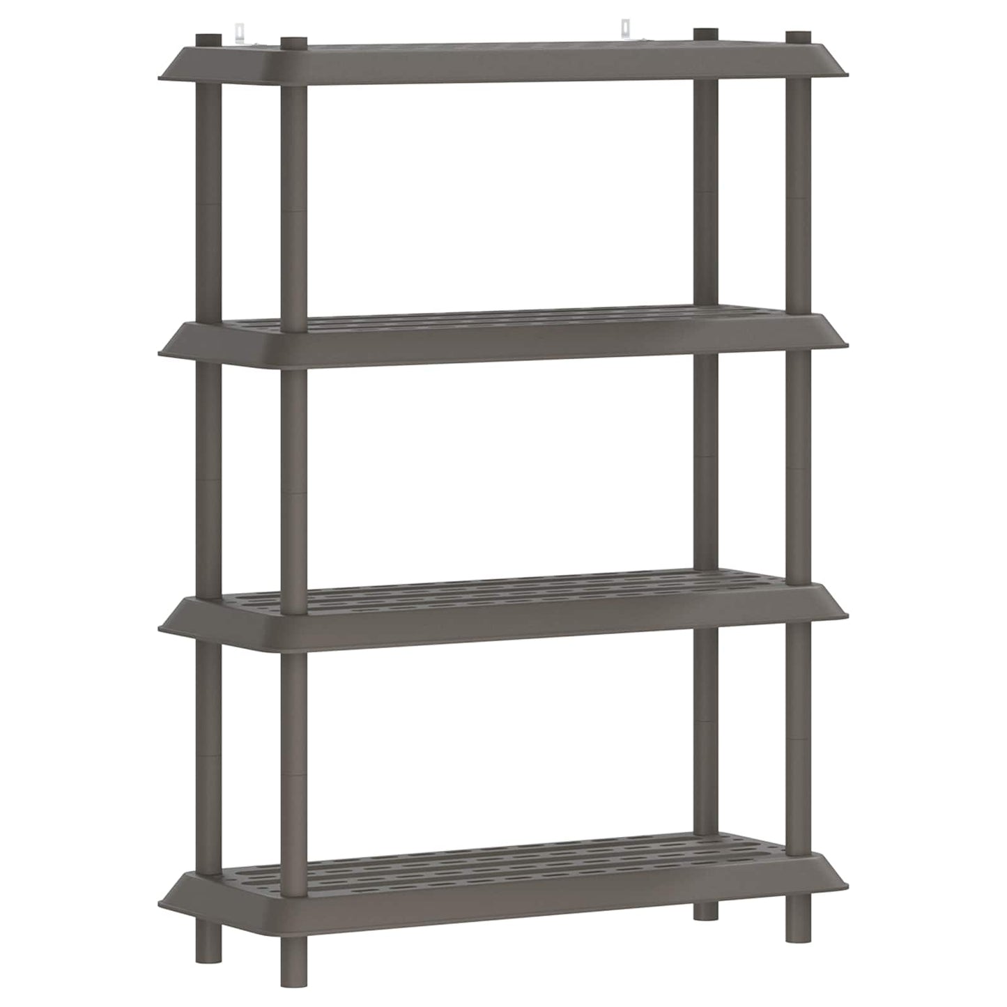 Hyllesystem 4 nivåer 100 x 40 x 136,5 cm PP Lysegrå