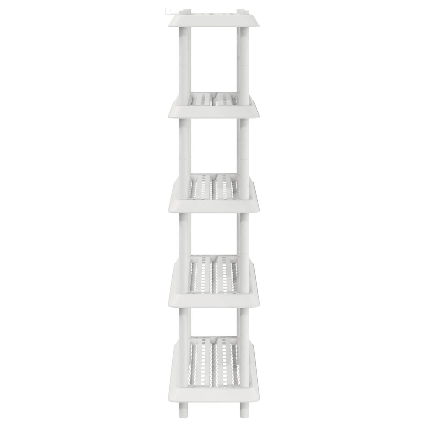 Hyllesystem 5 nivåer 100 x 40 x 177 cm PP Hvit