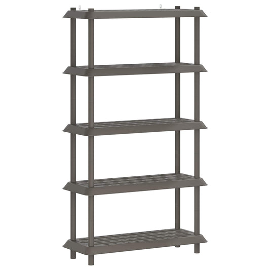 Hyllesystem 5 nivåer 100 x 40 x 177 cm PP Lysegrå