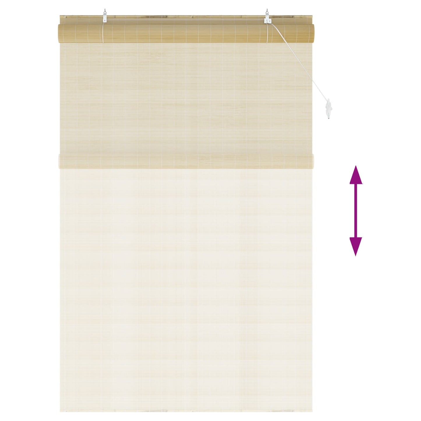 Rullegardin Naturlig 130 x 220 cm Bambus