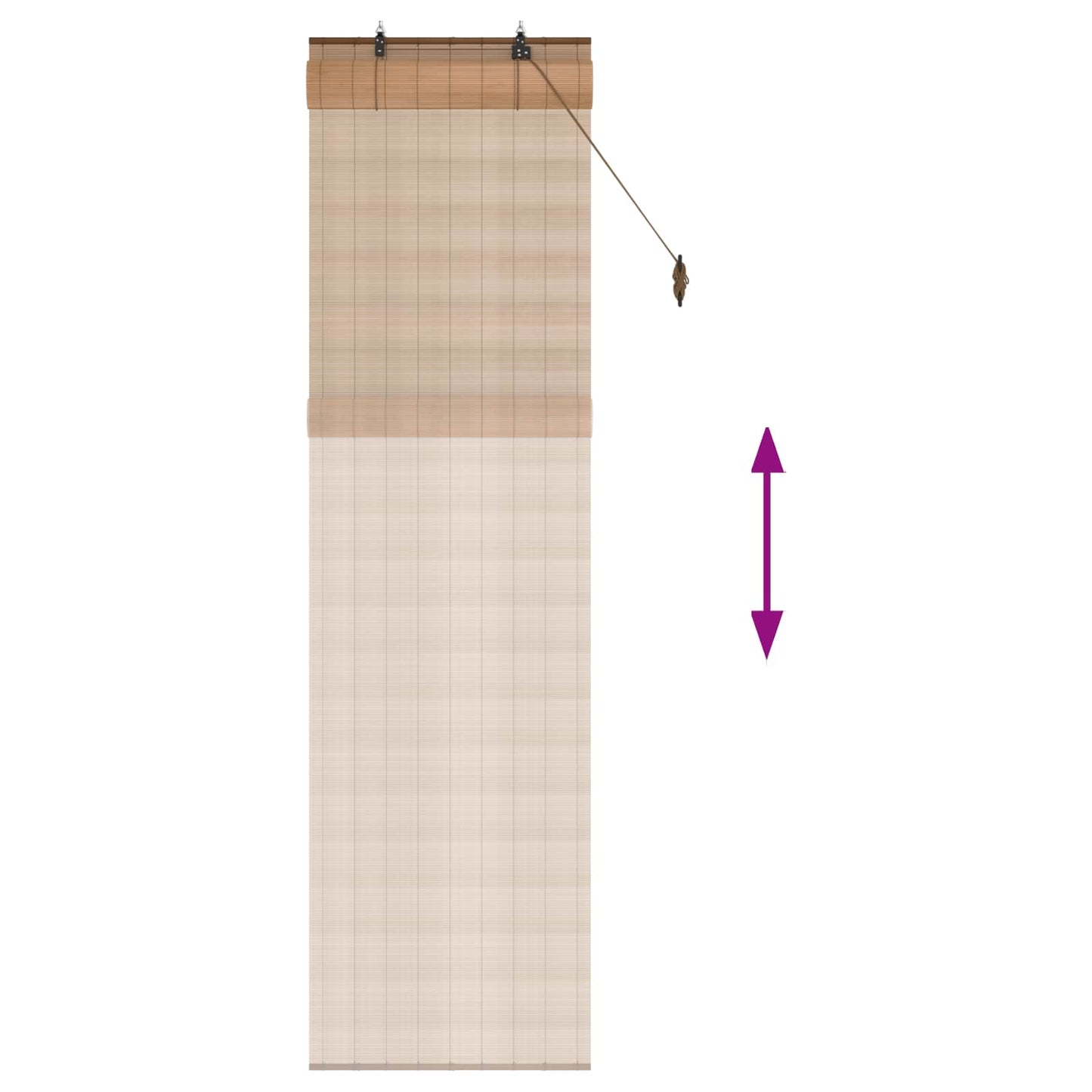 Rullegardin Brun 50 x 220 cm Bambus
