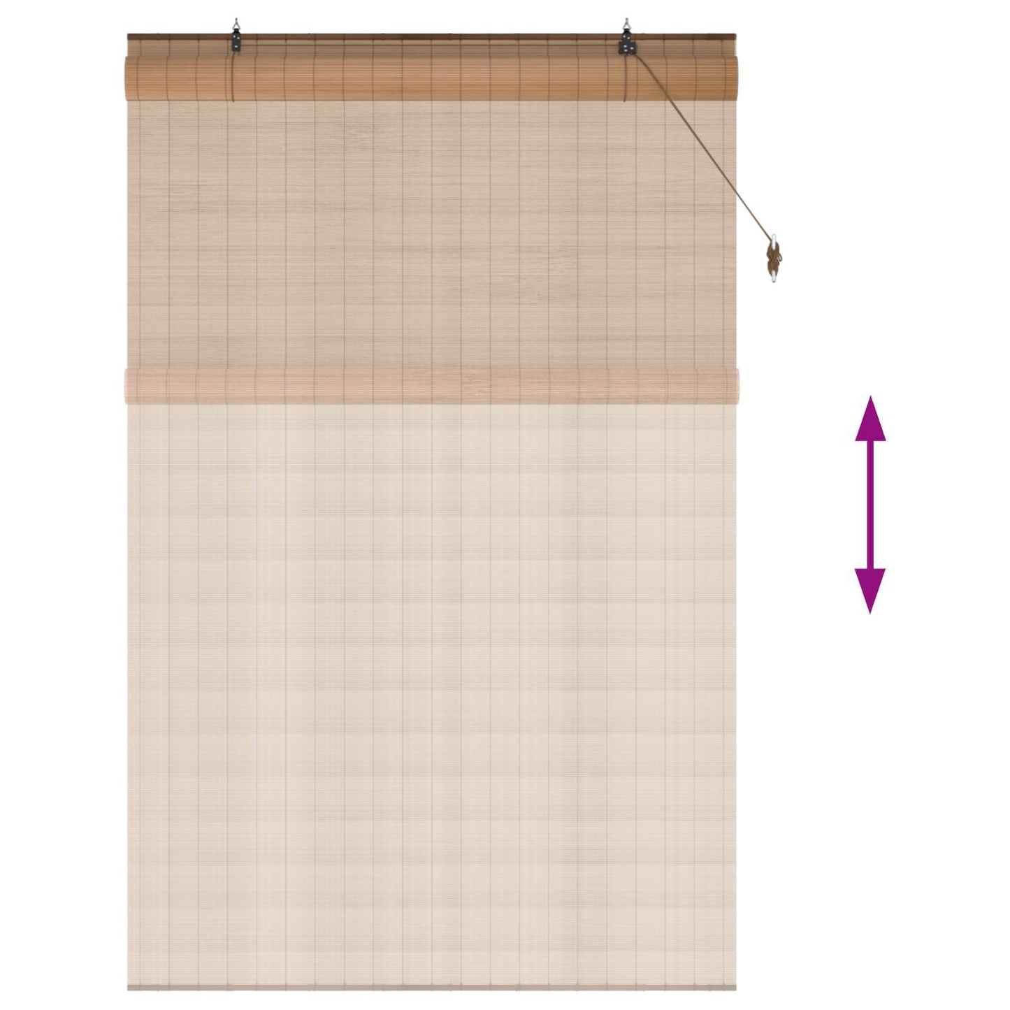 Rullegardin Brun 130 x 220 cm Bambus