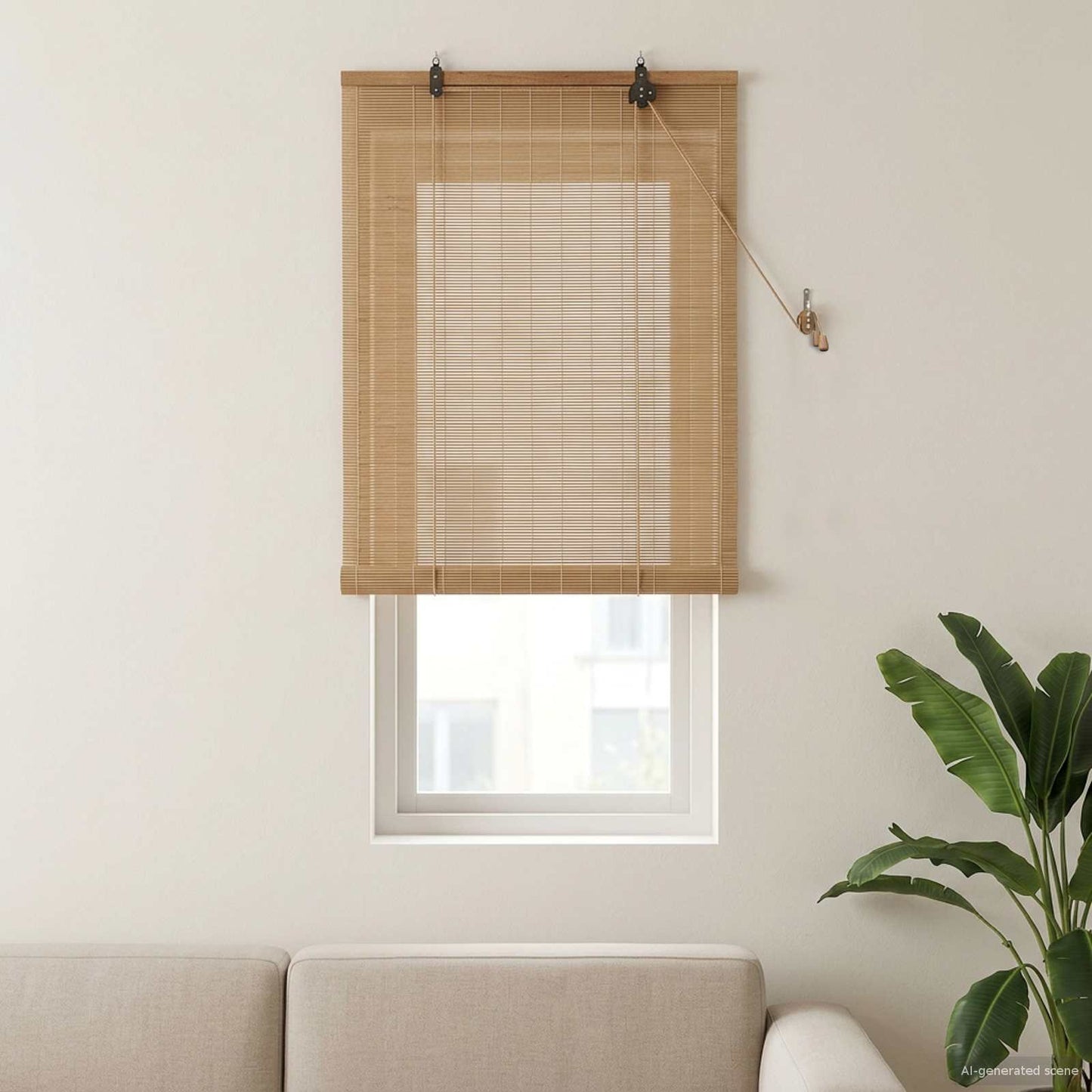 Rullegardin Brun 50 x 160 cm Bambus
