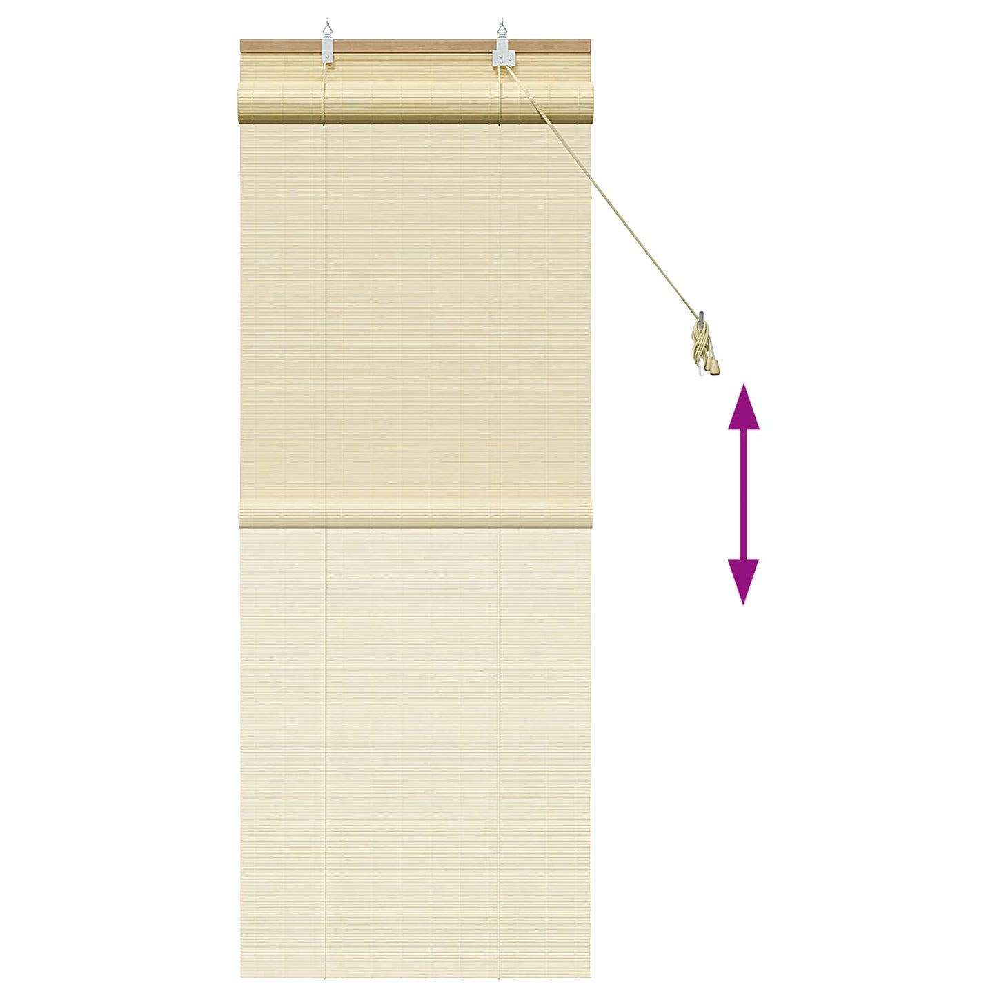 Rullegardin Naturlig 50 x 160 cm Bambus