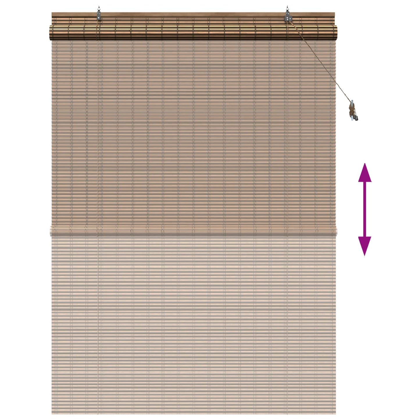 Rullegardin Brun 130 x 220 cm Bambus