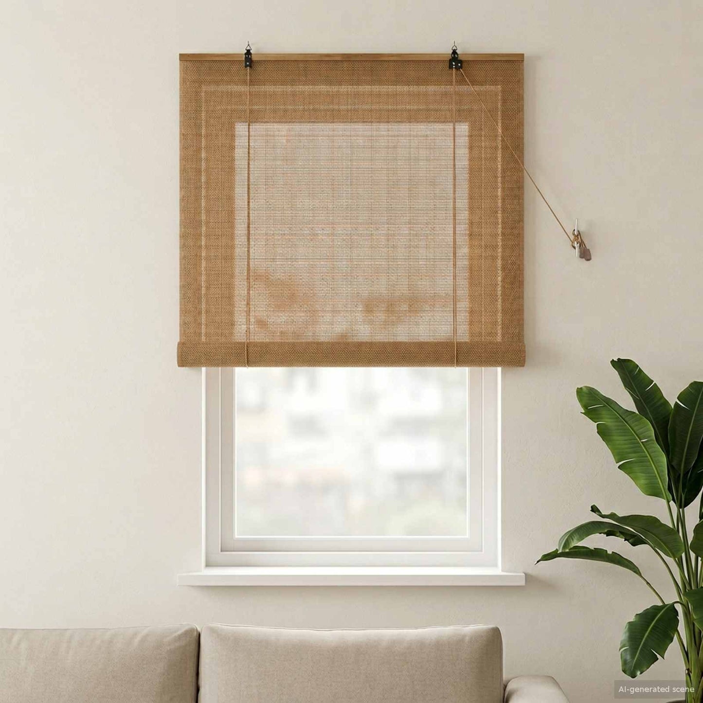 Rullegardin Brun 120 x 160 cm Bambus