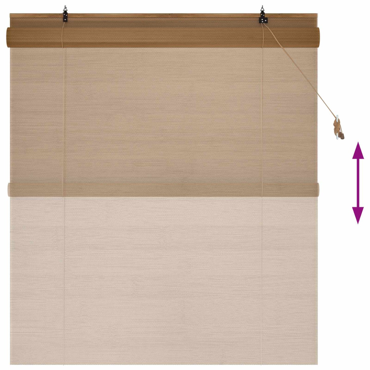 Rullegardin Brun 150 x 160 cm Bambus