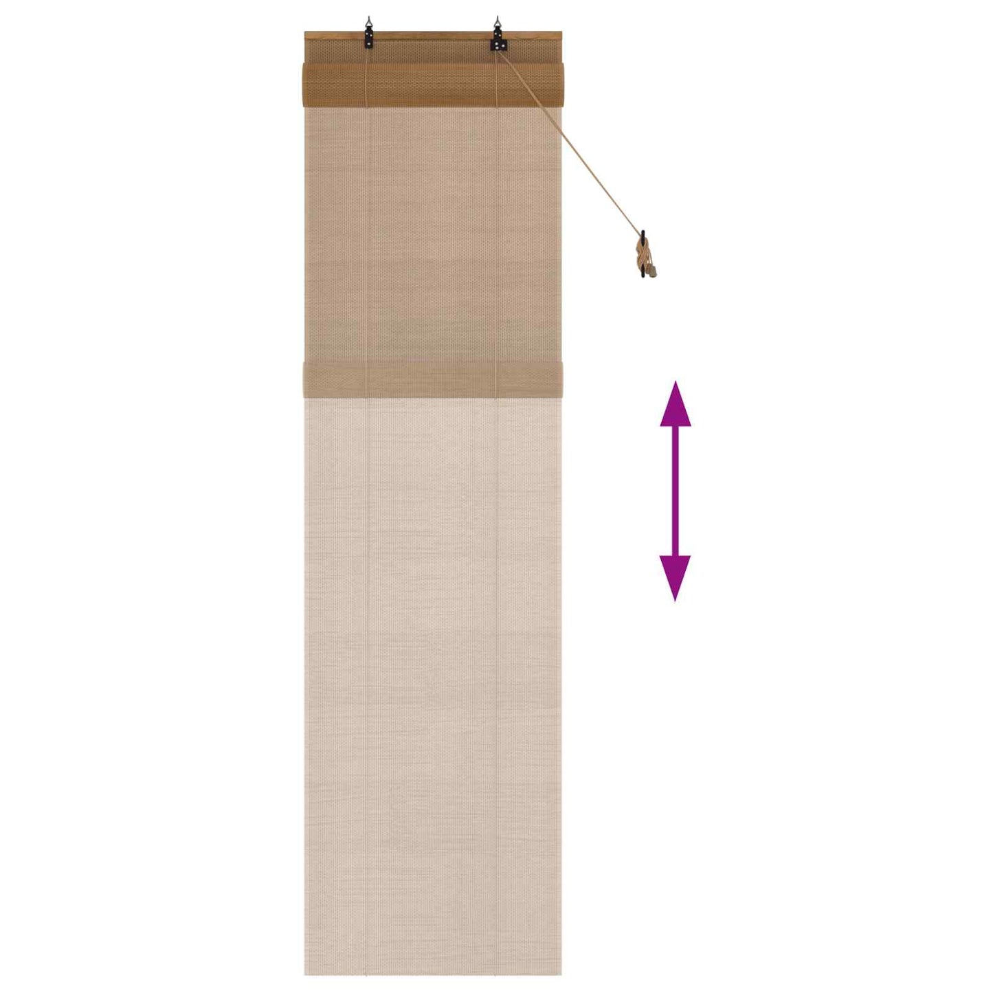 Rullegardin Brun 60 x 220 cm Bambus