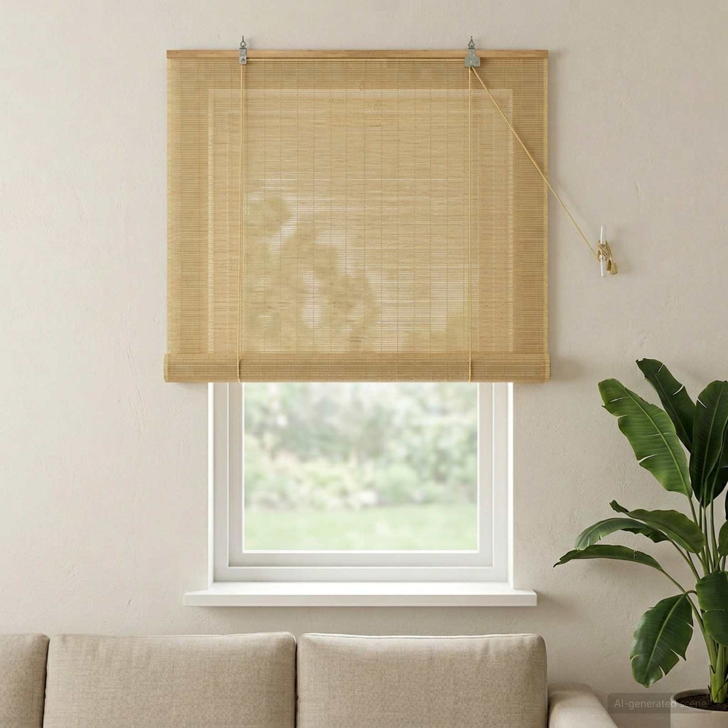 Rullegardin Naturlig 100 x 160 cm Bambus