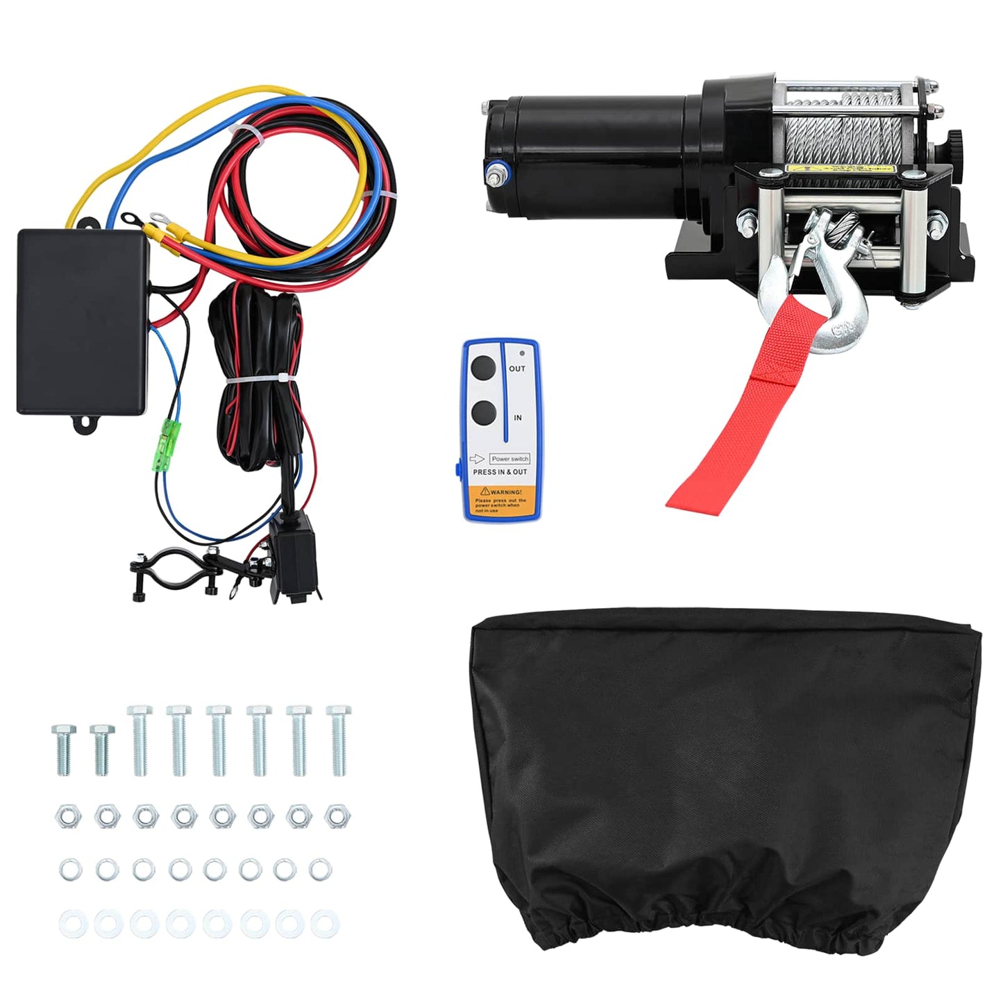 Elektrisk Vinsj PVC Svart