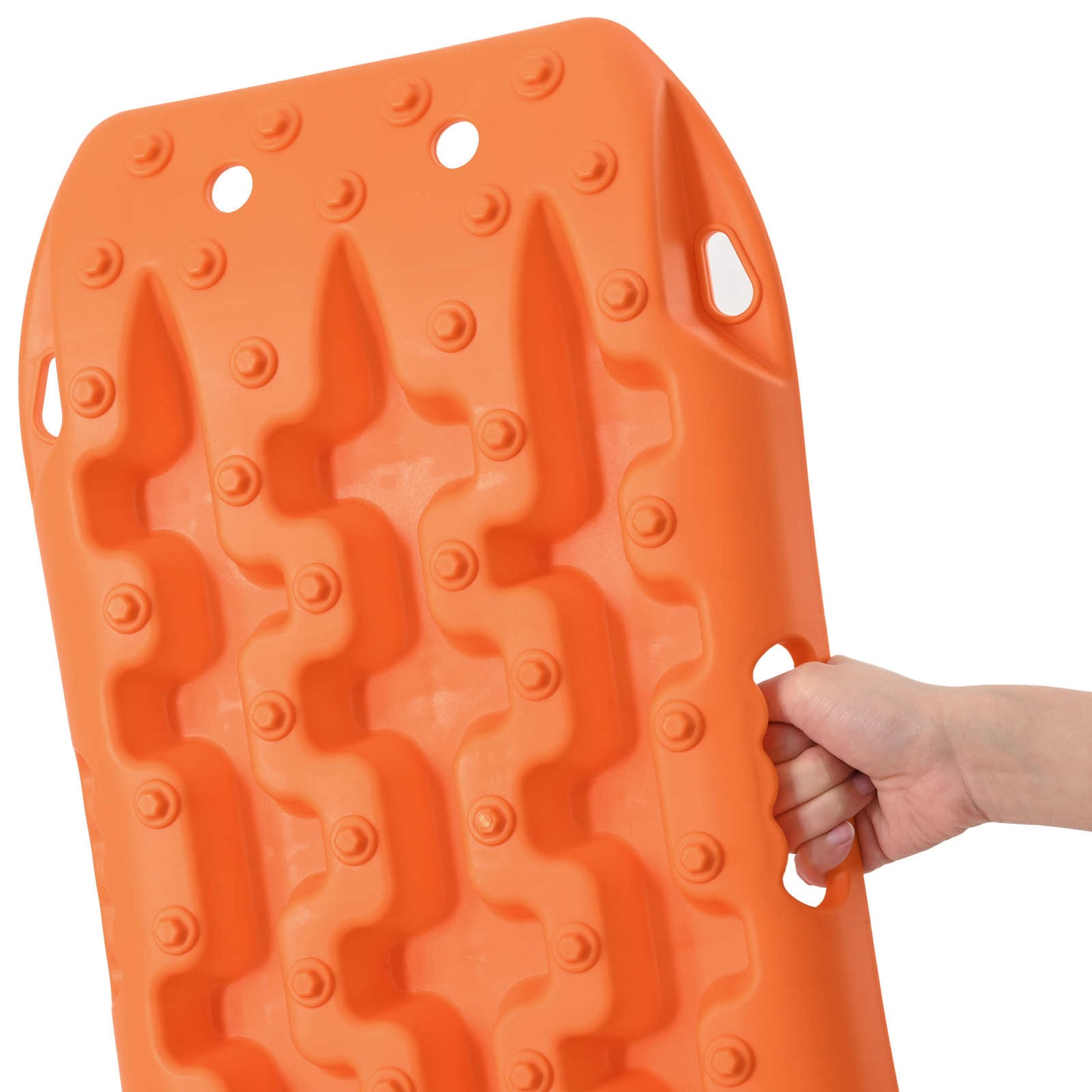 Traction Board 2 pcs Oransje 57,5x30,5x5,5 cm Forsterket nylon