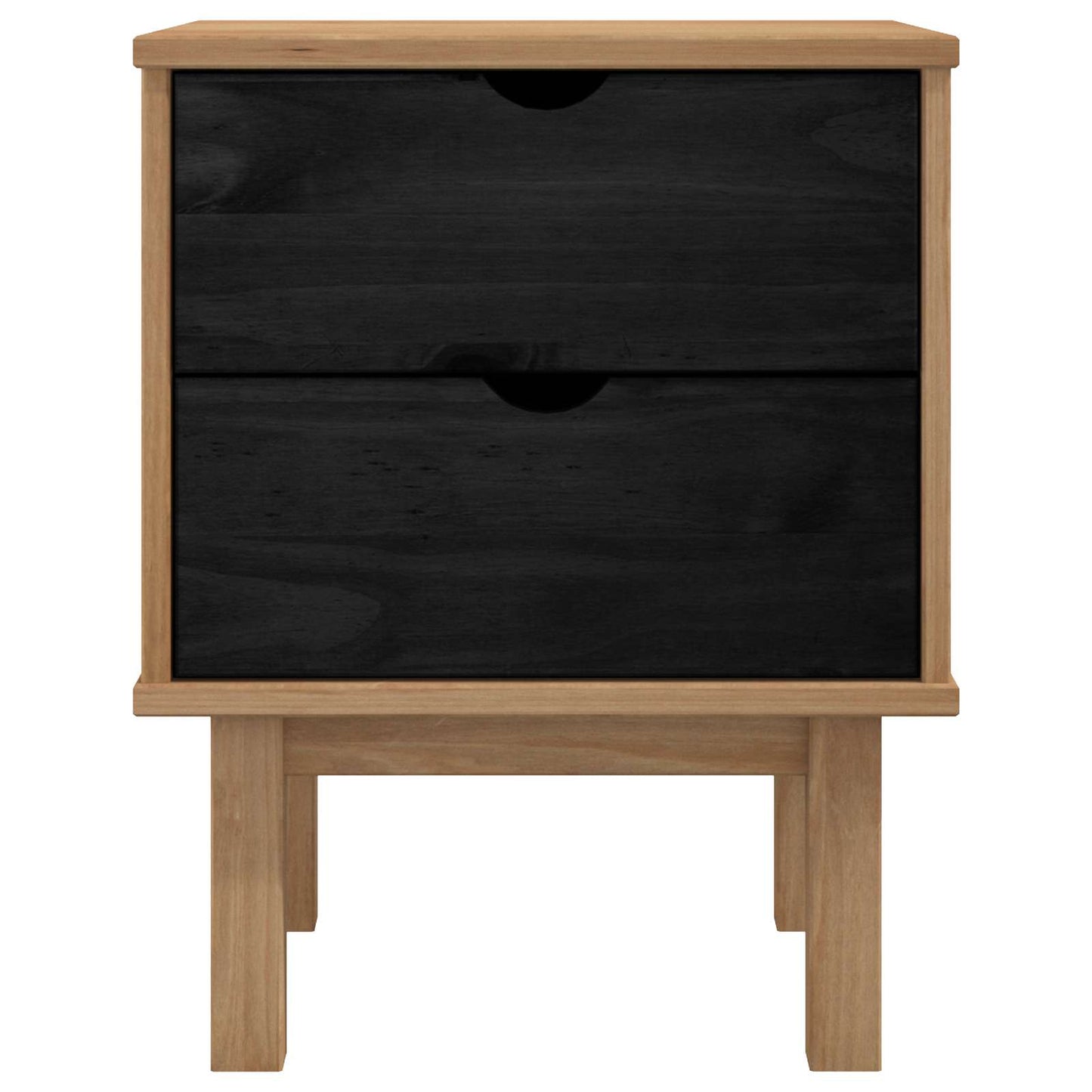 Nattbord OTTA Svart 45 x 39 x 57 cm Heltre furu