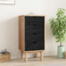 Kommode med skuff OTTA Svart 45 x 39 x 90 cm Heltre furu