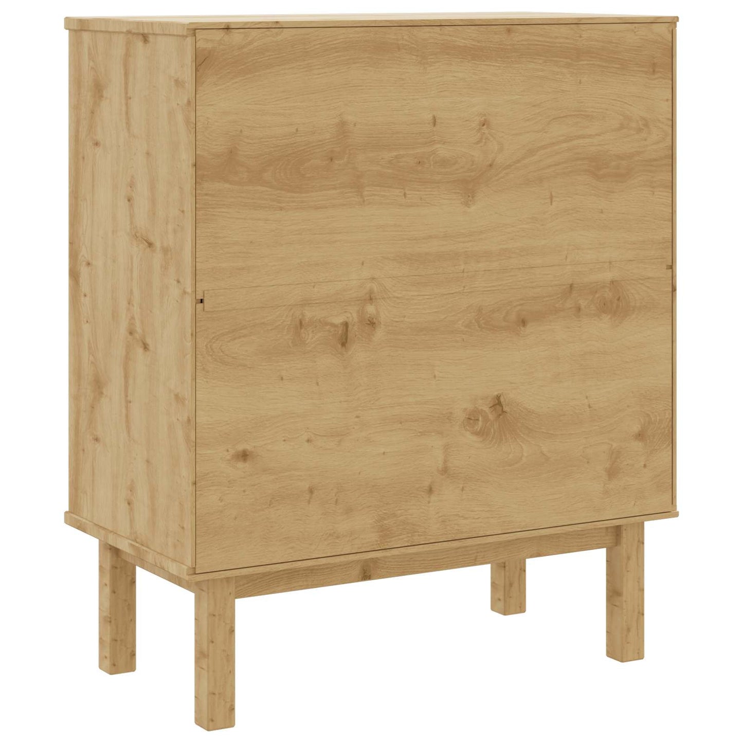 Kommode med skuff OTTA Svart 76,5 x 39,5 x 90 cm Heltre furu