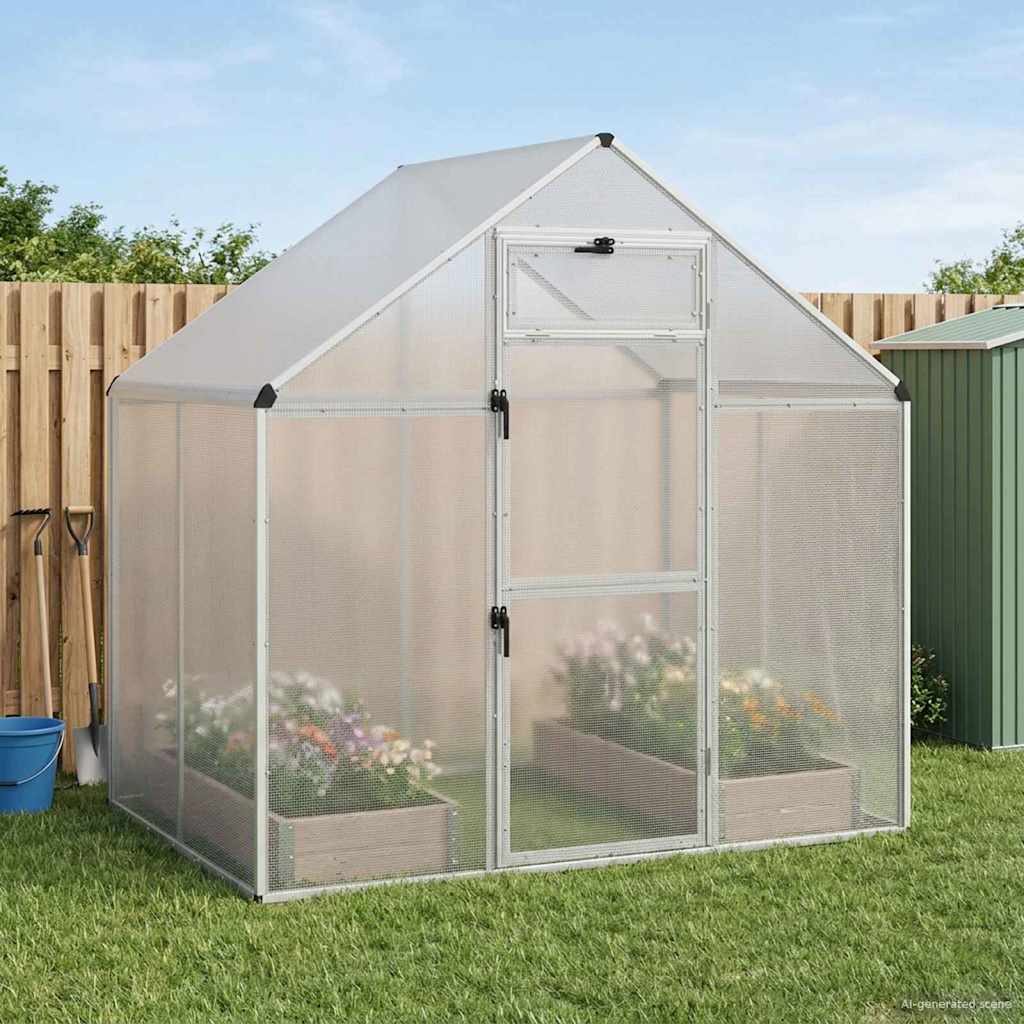 Fuglebur Sølv 181,5 x 110,5 x 173,5 cm Sveiset trådnett