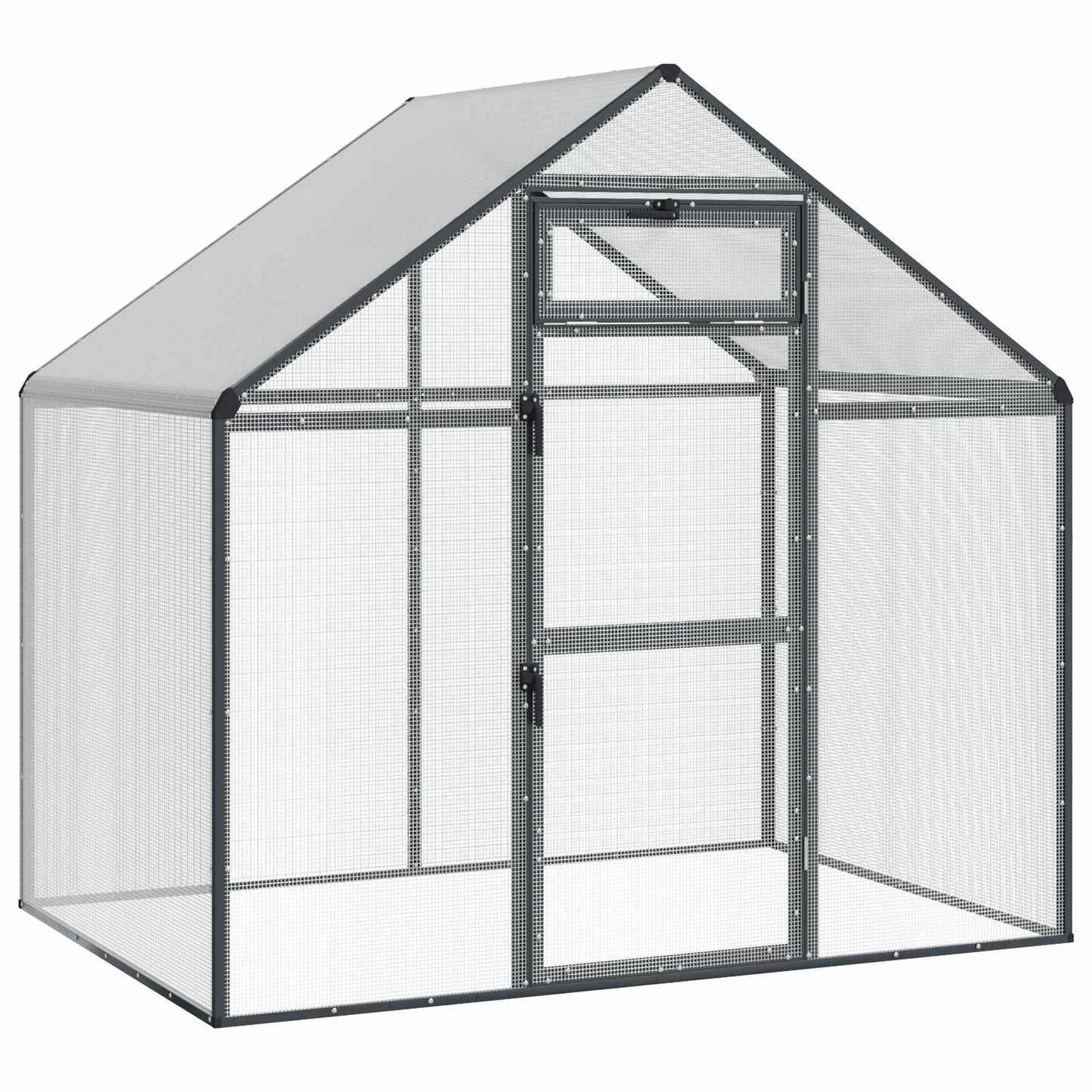 Fuglebur Antrasitt 181,5 x 110,5 x 173,5 cm Sveiset trådnett
