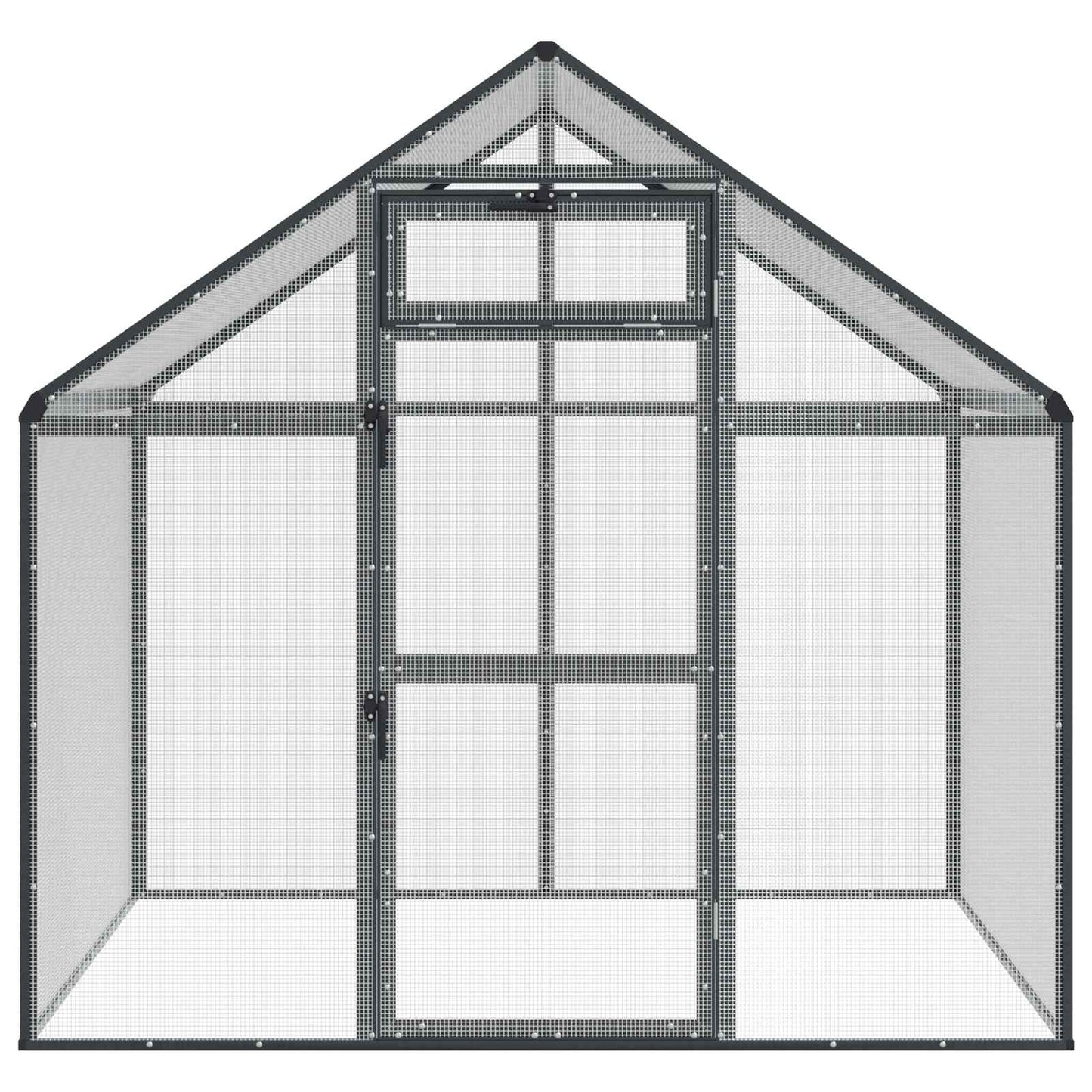 Fuglebur Antrasitt 181,5 x 110,5 x 173,5 cm Sveiset trådnett
