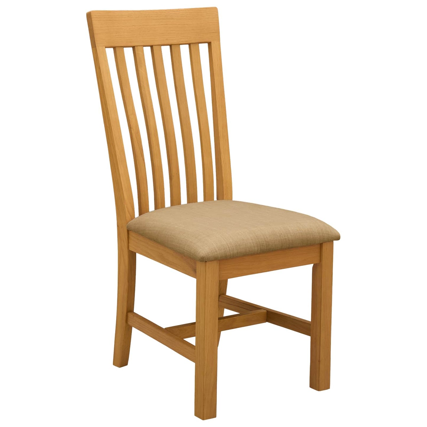 Spisestuesett 5 stk. Beige Massivt Eiketre