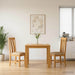 Spisestuesett 3 stk. Beige Massivt Eiketre