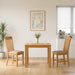 Spisestuesett 3 stk. Beige Massivt Eiketre