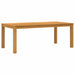 Spisebord 200 x 100 x 75 cm Massivt Eiketre Naturlig