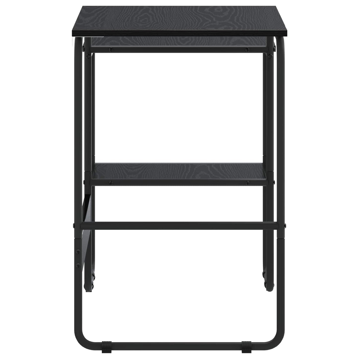 Skrivebord med lagring Svart eik 100 x 50 x 75 cm
