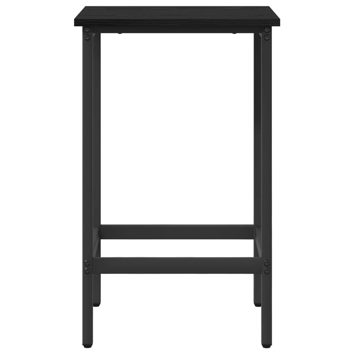 Barstol 2 pcs Svart eik 40 x 32 x 64 cm Konstruert tre