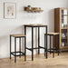 Barstol 2 stk. Sonoma eik 40 x 32 x 64 cm Konstruert tre