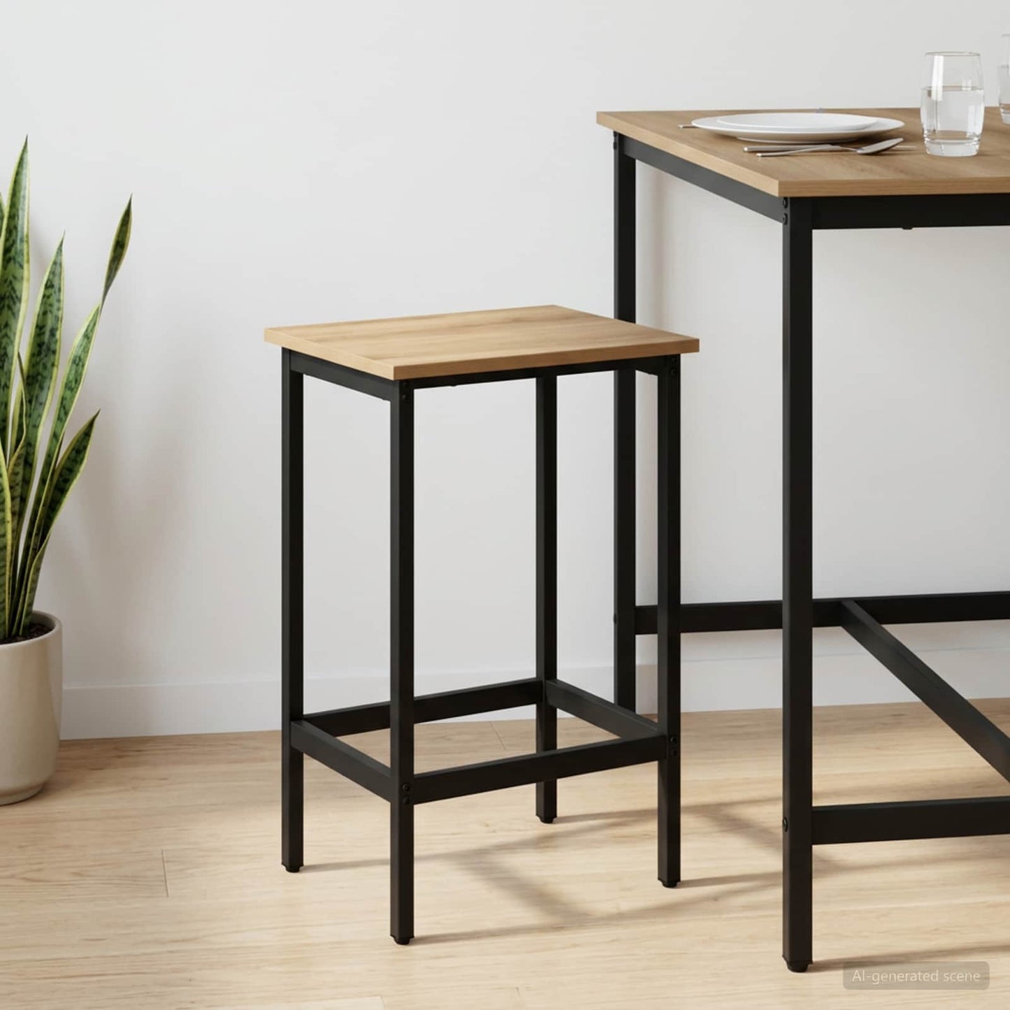 Barstol Artisan eik 40 x 32 x 64 cm Konstruert tre