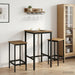 Barstol 2 pcs Artisan eik 40 x 32 x 64 cm Konstruert tre