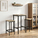 Barstol 2 stk. Sonoma eik 40 x 32 x 74 cm Konstruert tre