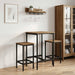 Barstol 2 stk. Artisan eik 40 x 32 x 74 cm Konstruert tre