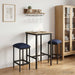 Barstol 2 pcs Blå 40 x 32 x 64 cm Konstruert tre