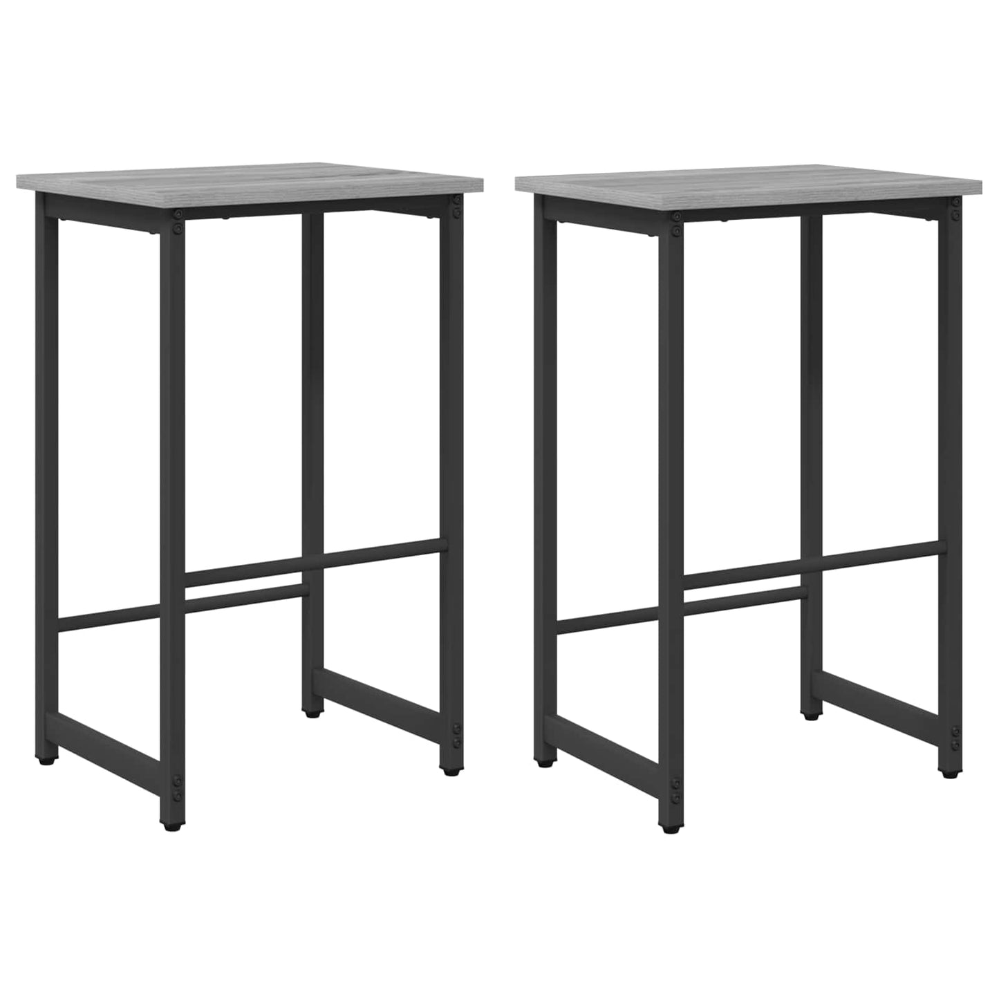 Barstol 2 stk. Grå Sonoma 40 x 32 x 64 cm Konstruert tre