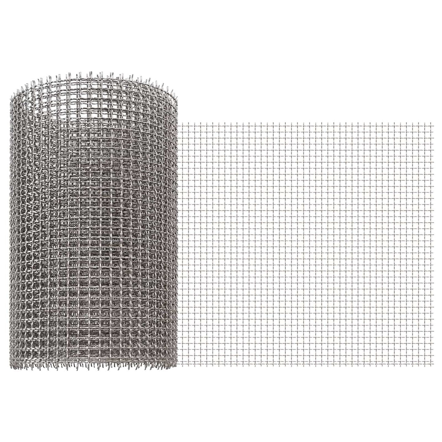 Maskeskjerm 20 x 200 cm 3 Mesh Rustfritt stål 201 Sølv