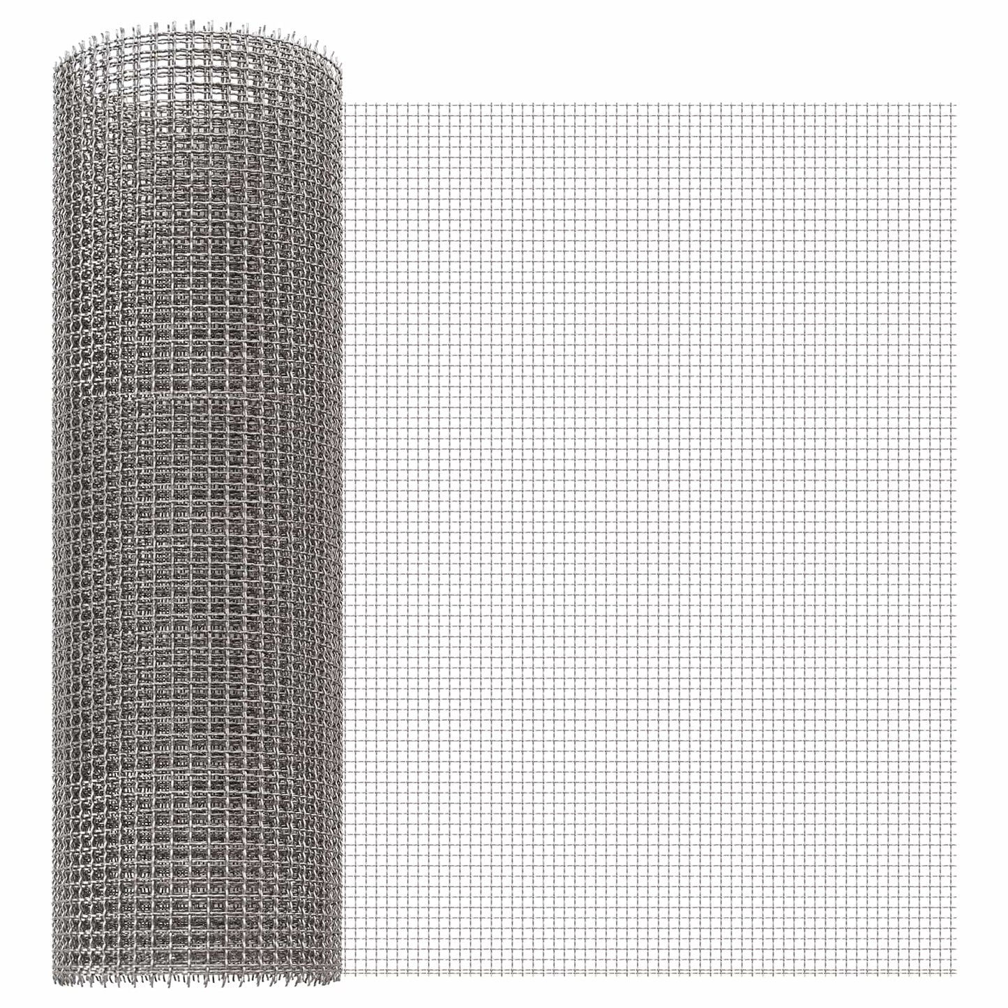 Maskeskjerm 40 x 200 cm 3 Mesh Rustfritt stål 201 Sølv