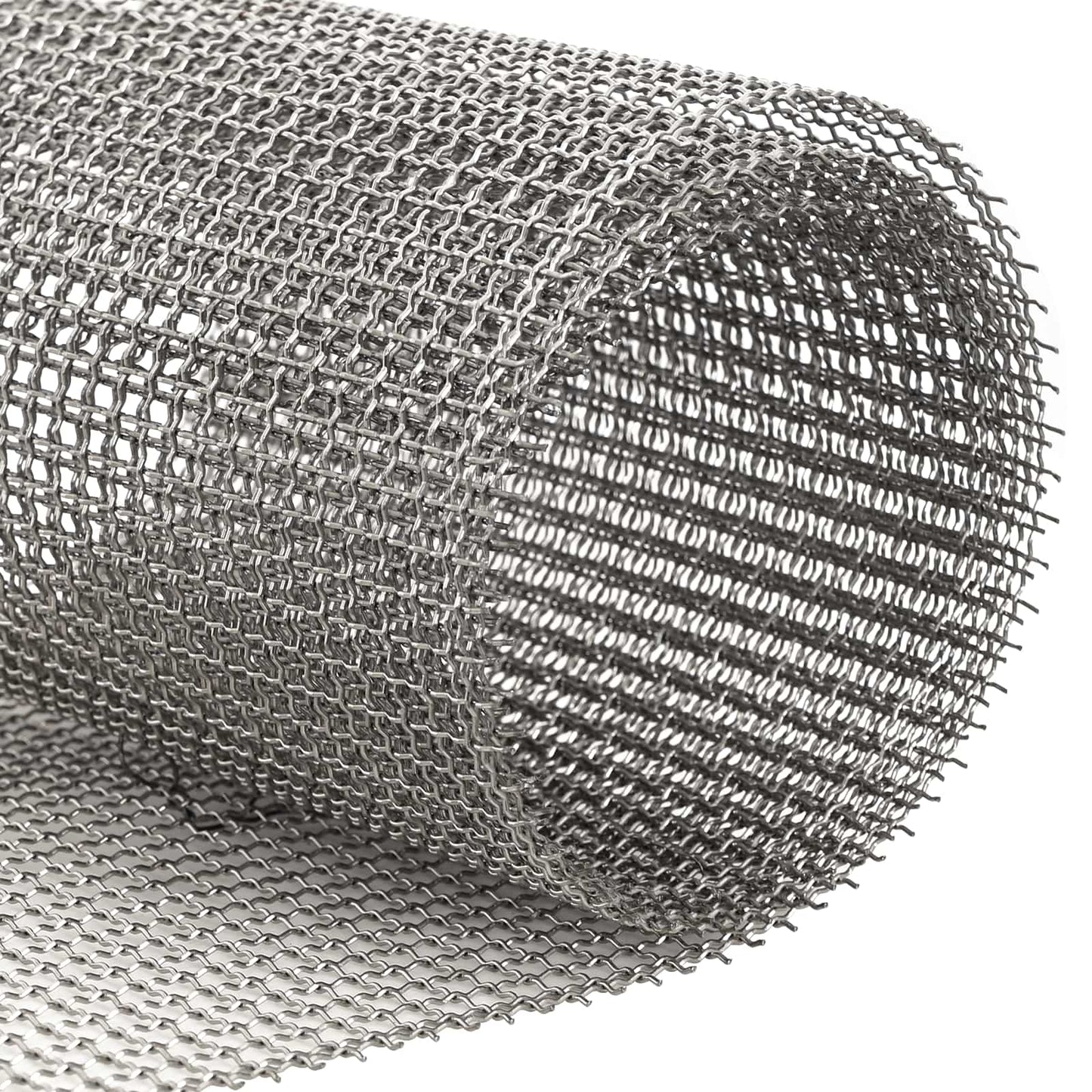 Maskeskjerm 120 x 500 cm 3 Mesh Rustfritt stål 201 Sølv