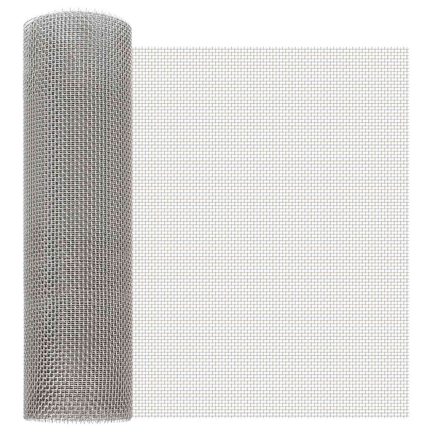 Maskeskjerm 40 x 200 cm 6 Mesh Rustfritt stål 201 Sølv