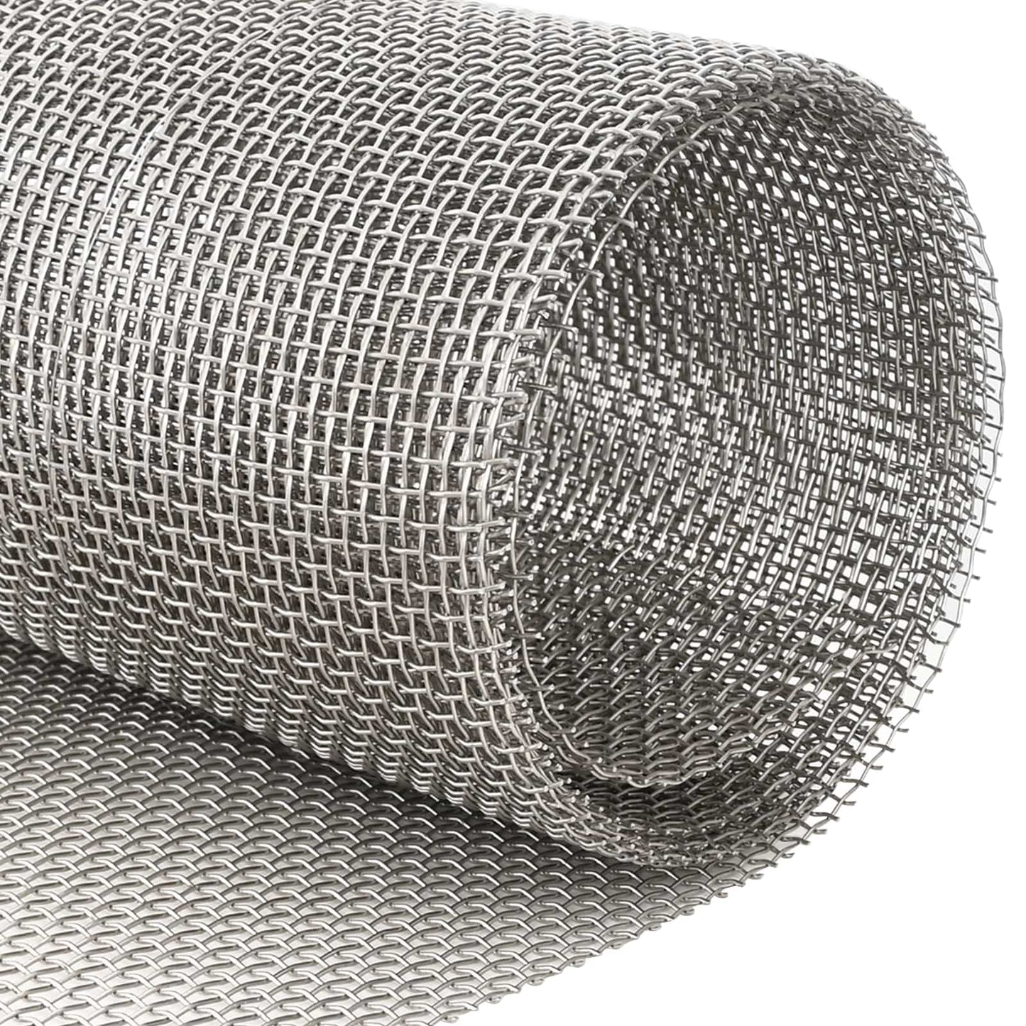 Maskeskjerm 120 x 500 cm 6 Mesh Rustfritt stål 201 Sølv