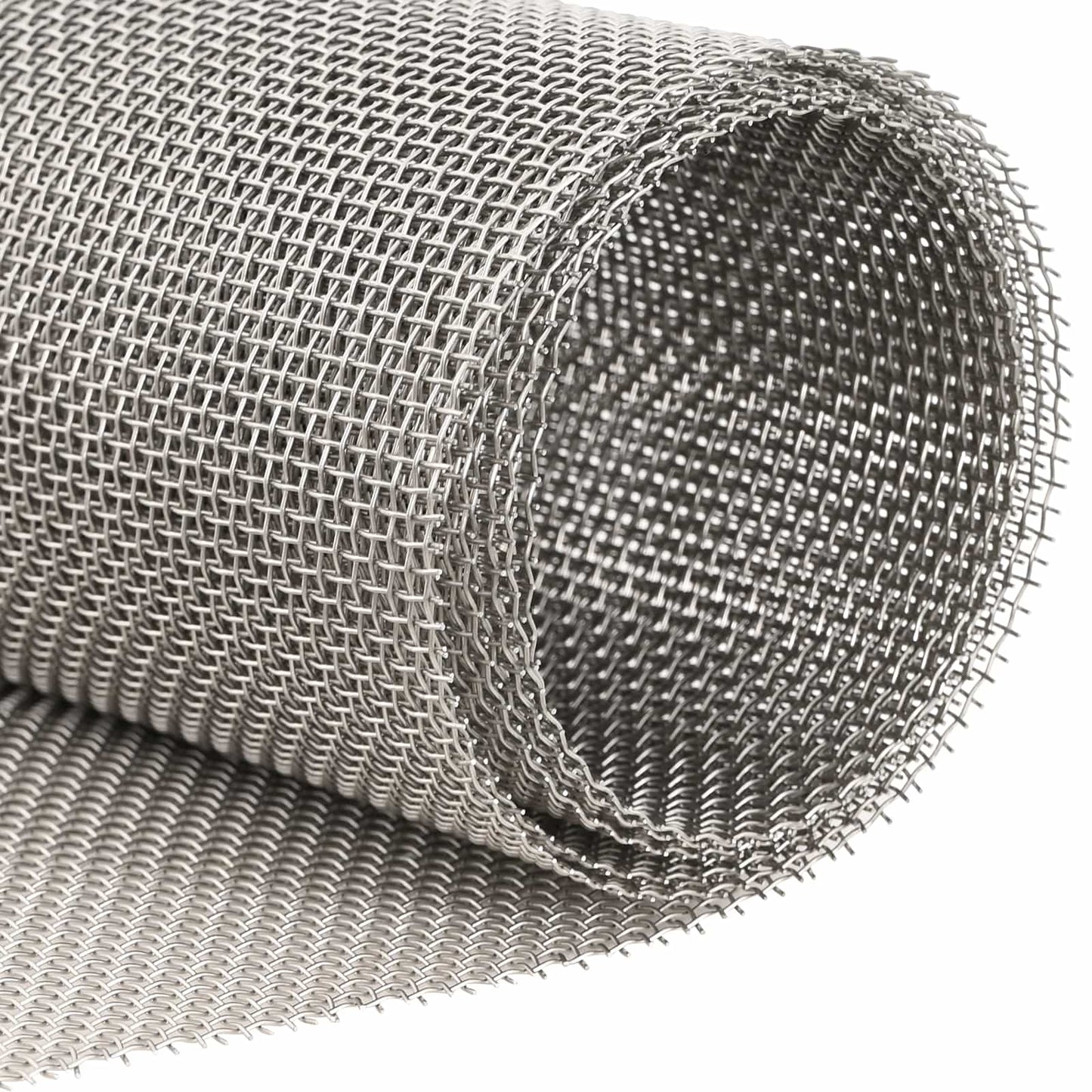 Maskeskjerm 40 x 200 cm 8 Mesh Rustfritt stål 201 Sølv