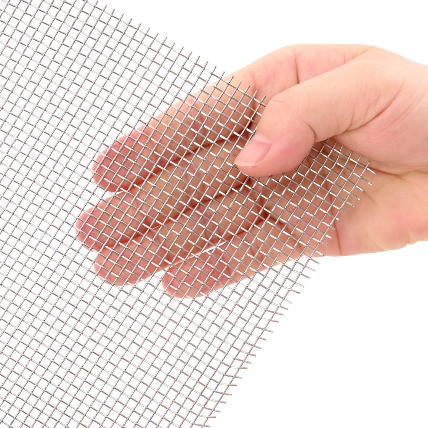 Maskeskjerm 40 x 1000 cm 8 Mesh Rustfritt stål 201 Sølv