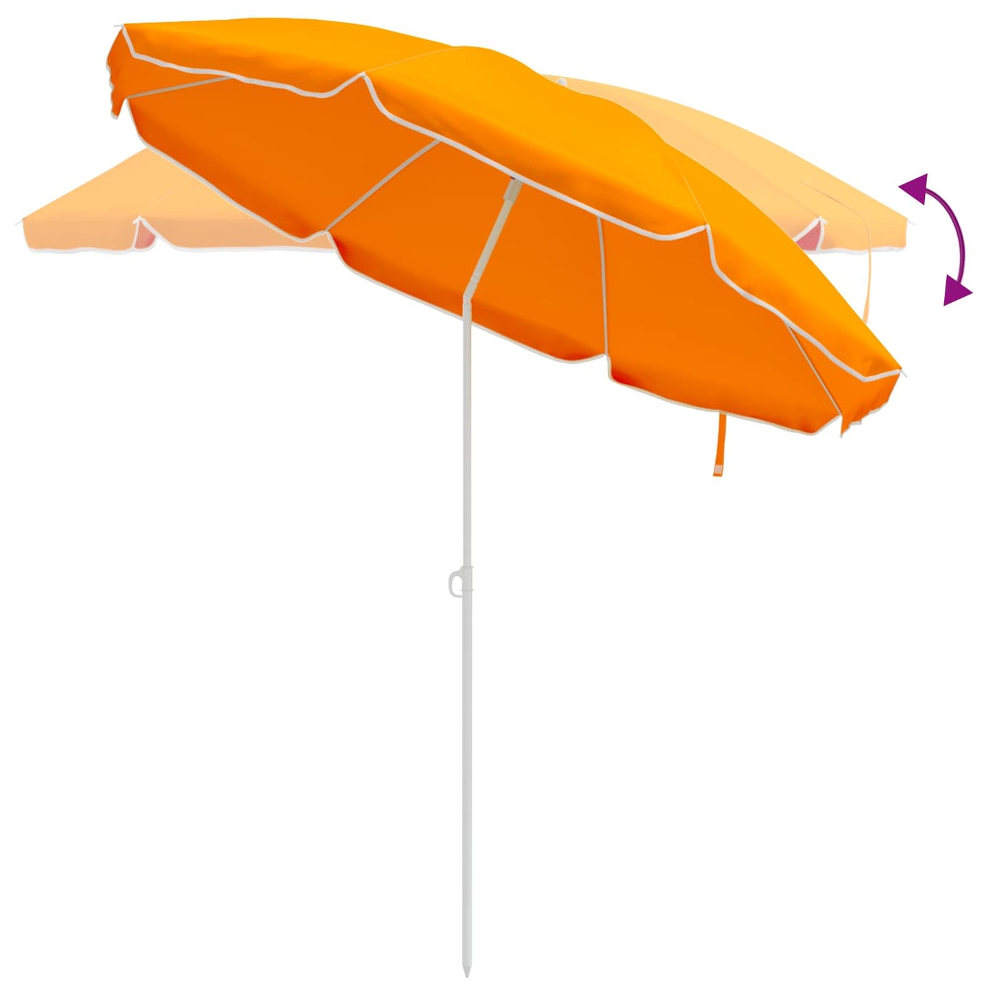 Hageparasol 160 cm 170T polyester Oransje