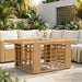 Hagebord Naturlig 100 x 55 x 37 cm PE Rattan og Glass