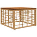 Hagebord Naturlig 55 x 55 x 37 cm PE Rattan og Glass