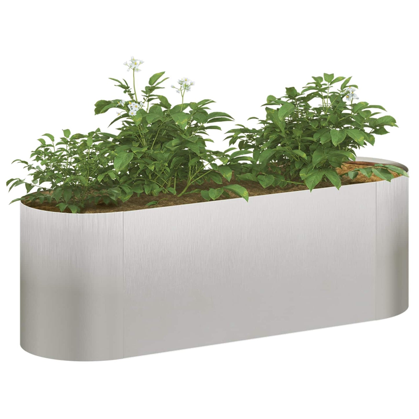 Hevet Hagebed Rustfritt stål 120 x 40 x 40 cm