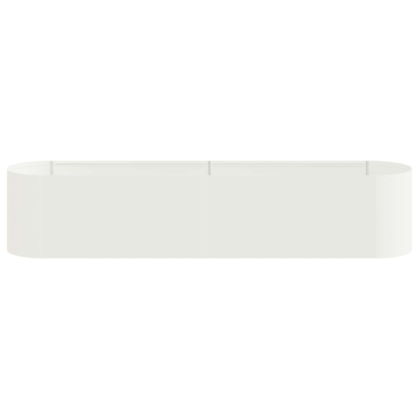 Hevet Hagebed Hvit 200 x 40 x 40 cm
