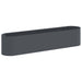 Hevet Hagebed Antrasitt 200 x 40 x 40 cm