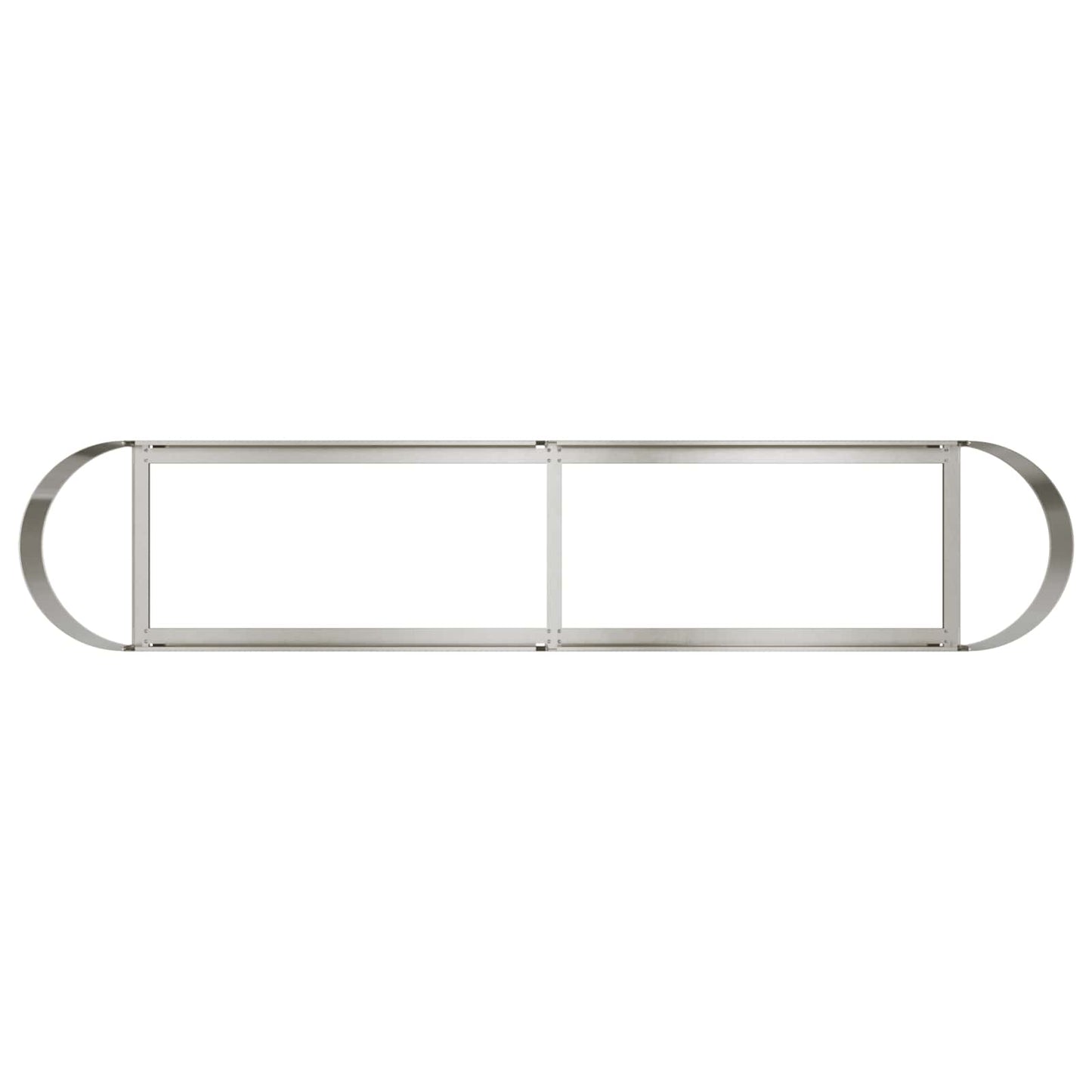 Hevet Hagebed Rustfritt stål 200 x 40 x 40 cm