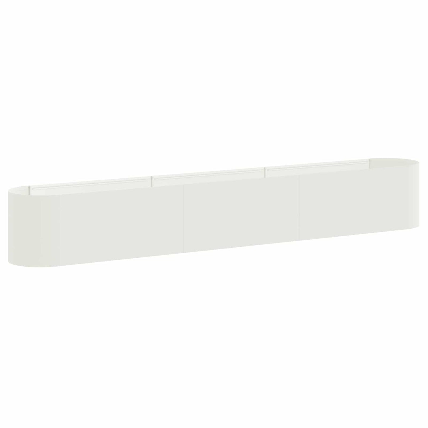 Hevet Hagebed Hvit 280 x 40 x 40 cm